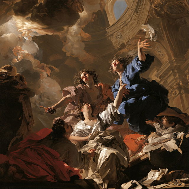 Francesco Solimena style, Midjourney V8.2, render 3 of 4