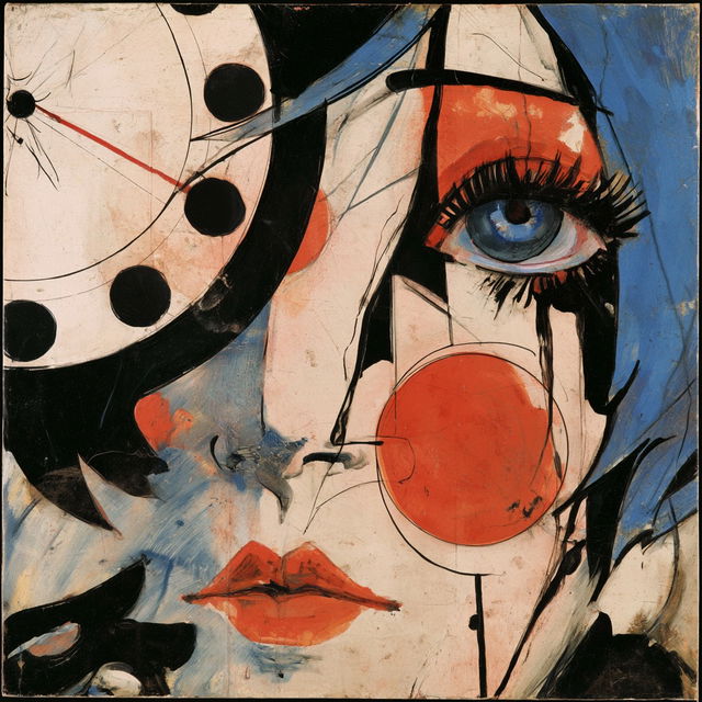 Francis Picabia style, Midjourney V8.2, render 2 of 4