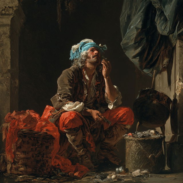 Francois Boucher style, Midjourney V8.2, render 1 of 4