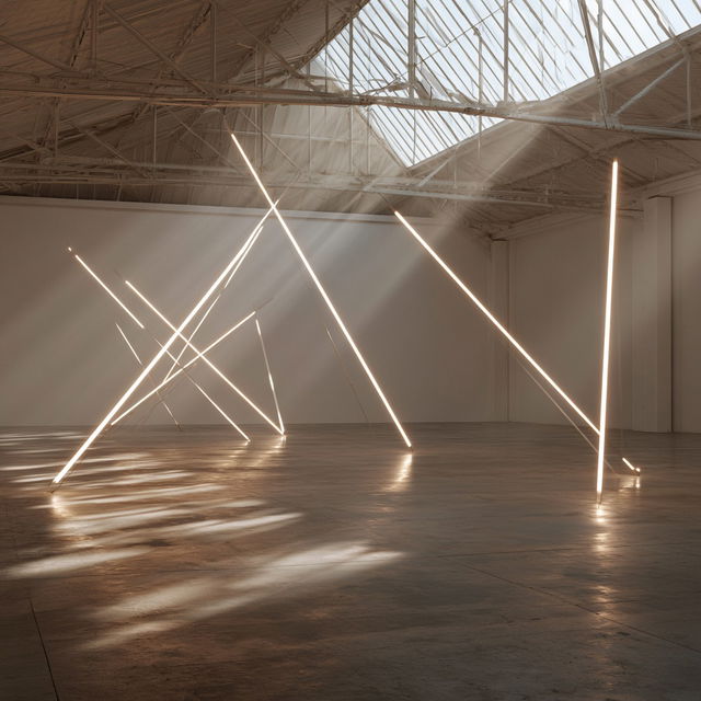 Francois Morellet style, Midjourney V8.2, render 2 of 4