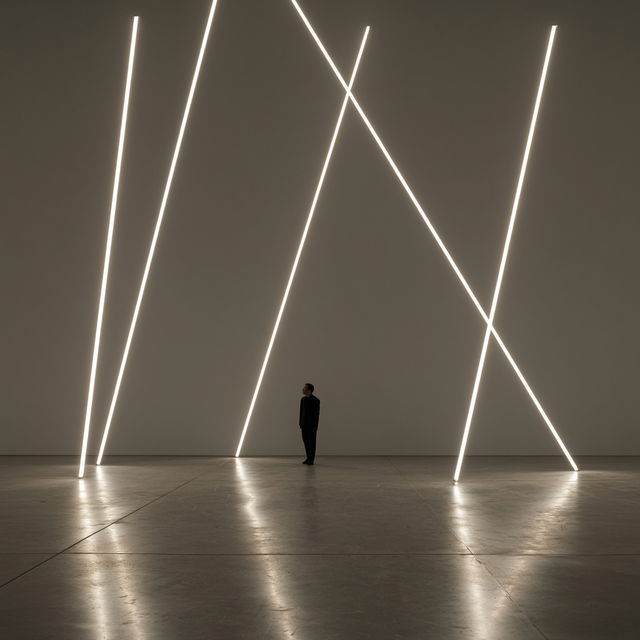 Francois Morellet style, Midjourney V8.2, render 4 of 4