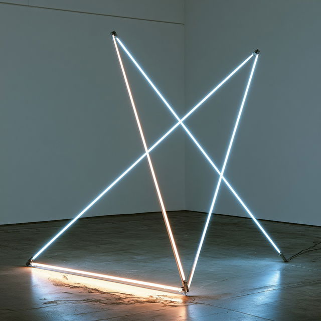 Francois Morellet style, Midjourney V8.2, render 3 of 4