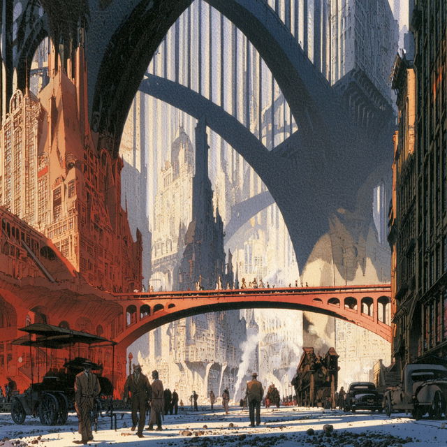 Francois Schuiten style, Midjourney V8.2, render 1 of 4