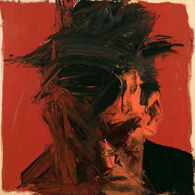 Frank Auerbach style, Midjourney V8.2, render 3 of 4
