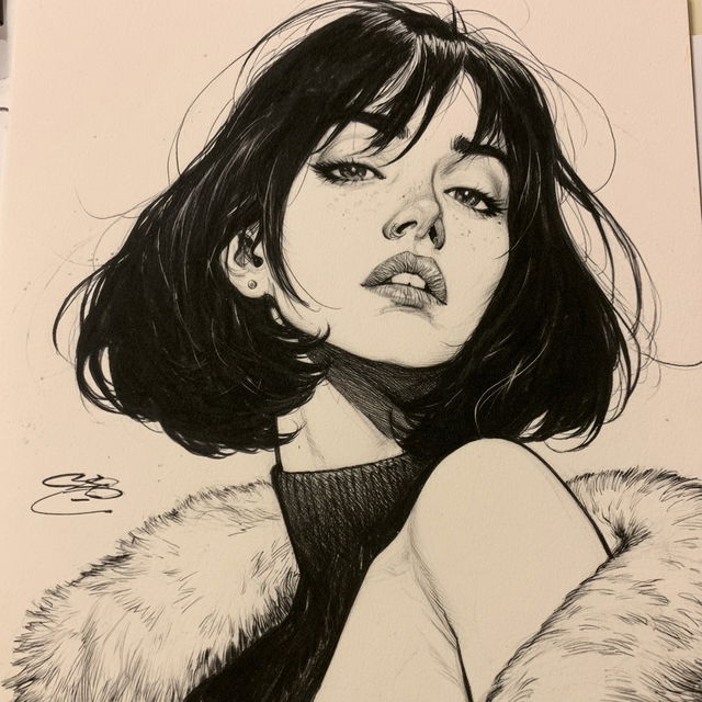 Frank Cho style, Midjourney V8.2, render 1 of 4