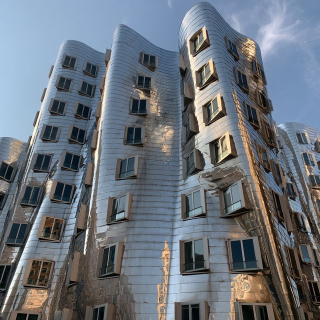 Frank Gehry style, Midjourney V8.2, render 1 of 4