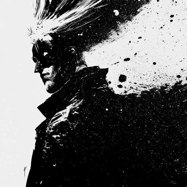 Frank Miller style, Midjourney V8.2, render 3 of 4