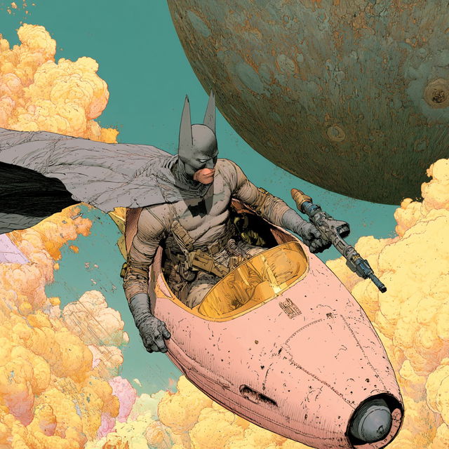 Frank Quitely style, Midjourney V8.2, render 1 of 4