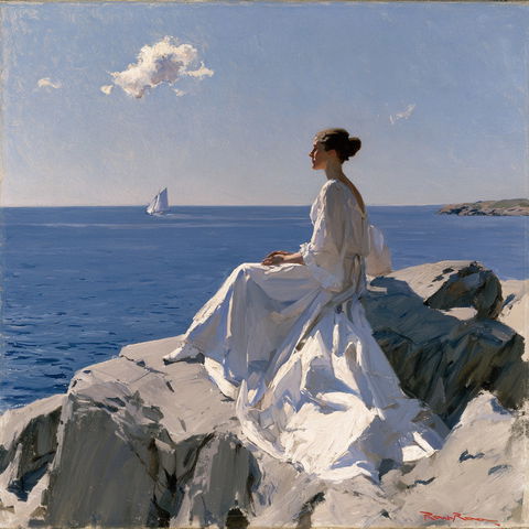Frank Weston Benson style (Painters), Midjourney V8.2