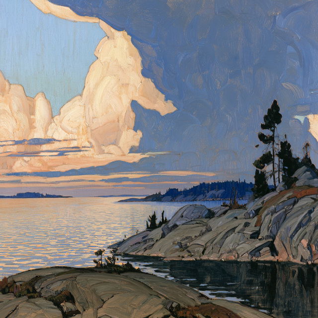 Franklin Carmichael style, Midjourney V8.2, render 3 of 4