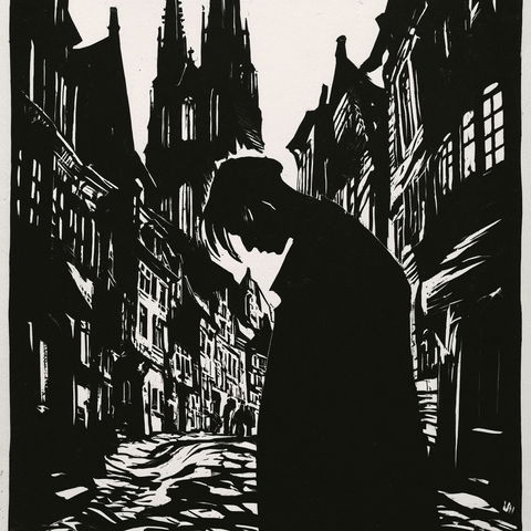Frans Masereel style (Printmakers), Midjourney V8.2
