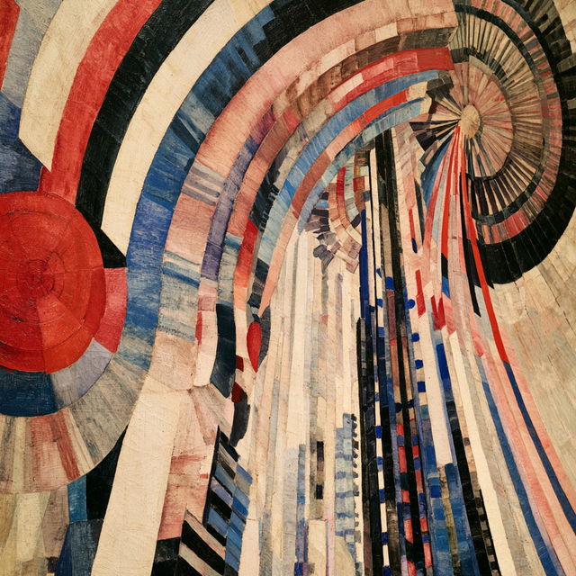 Frantisek Kupka style, Midjourney V8.2, render 3 of 4