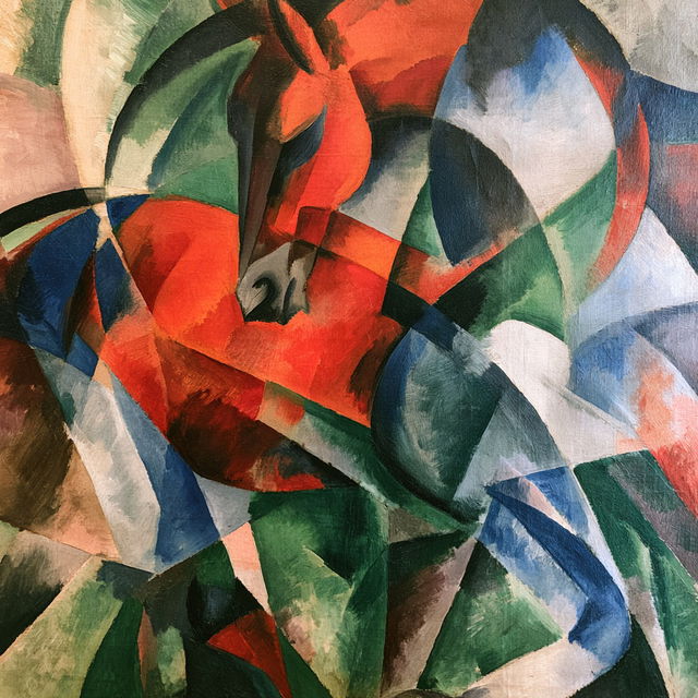 Franz Marc style, Midjourney V8.2, render 3 of 4
