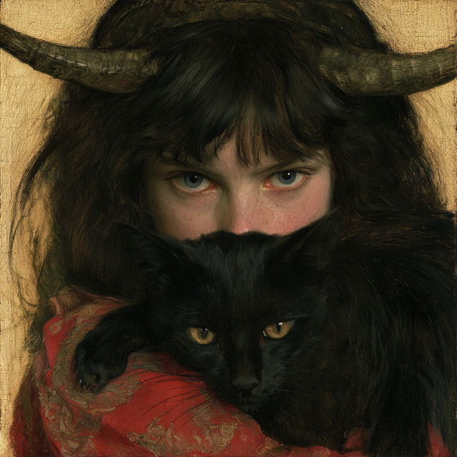Franz von Stuck style, Midjourney V8.2, render 2 of 4