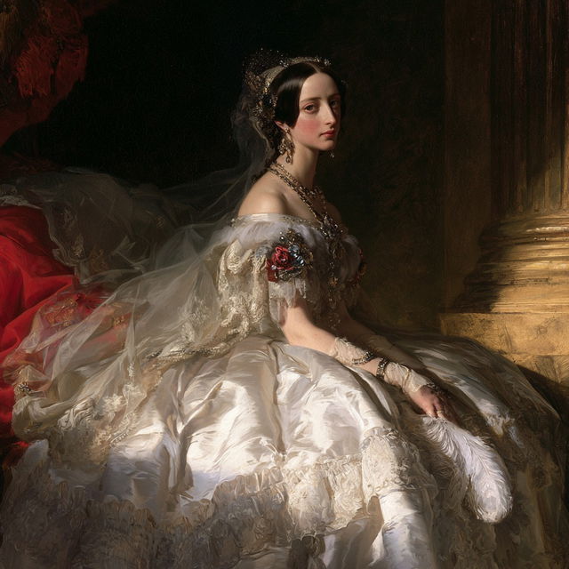 Franz Xaver Winterhalter style, Midjourney V8.2, render 2 of 4