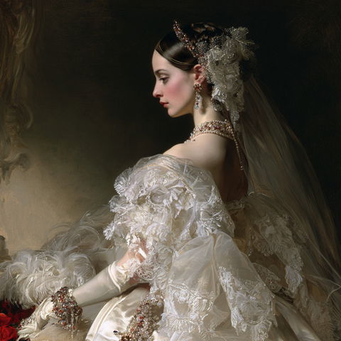 Franz Xaver Winterhalter style (Painters), Midjourney V8.2