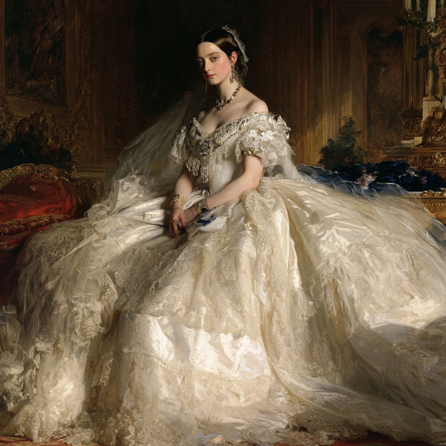 Franz Xaver Winterhalter style, Midjourney V8.2, render 4 of 4