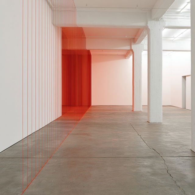 Fred Sandback style, Midjourney V8.2, render 4 of 4