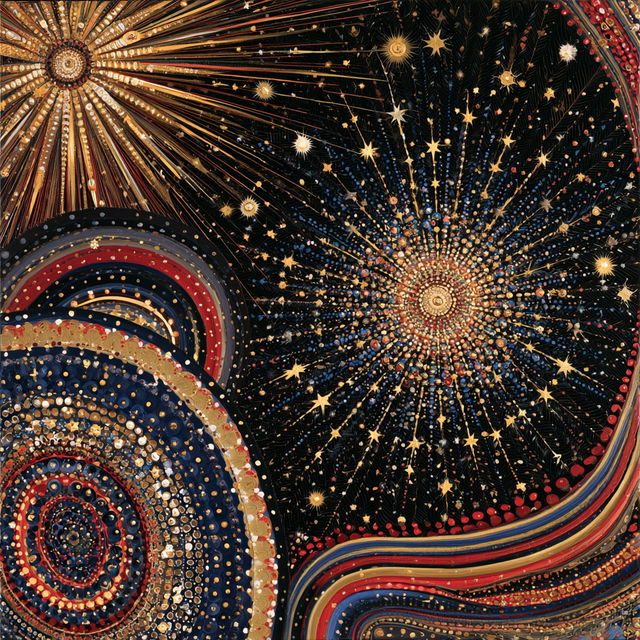 Fred Tomaselli style, Midjourney V8.2, render 2 of 4
