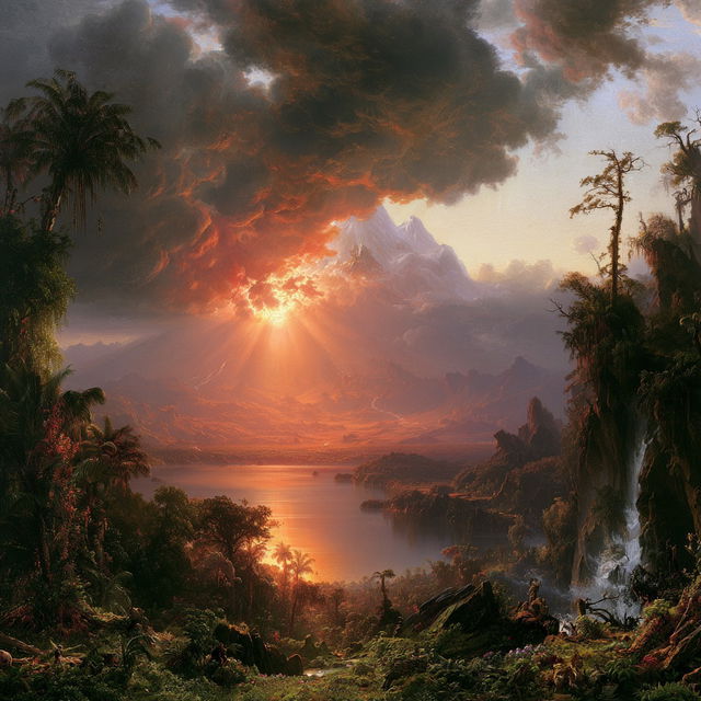 Frederic Edwin Church style, Midjourney V8.2, render 3 of 4