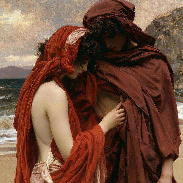 Frederic Leighton style, Midjourney V8.2, render 2 of 4