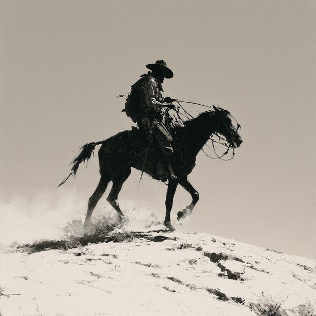 Frederic Remington style, Midjourney V8.2, render 4 of 4