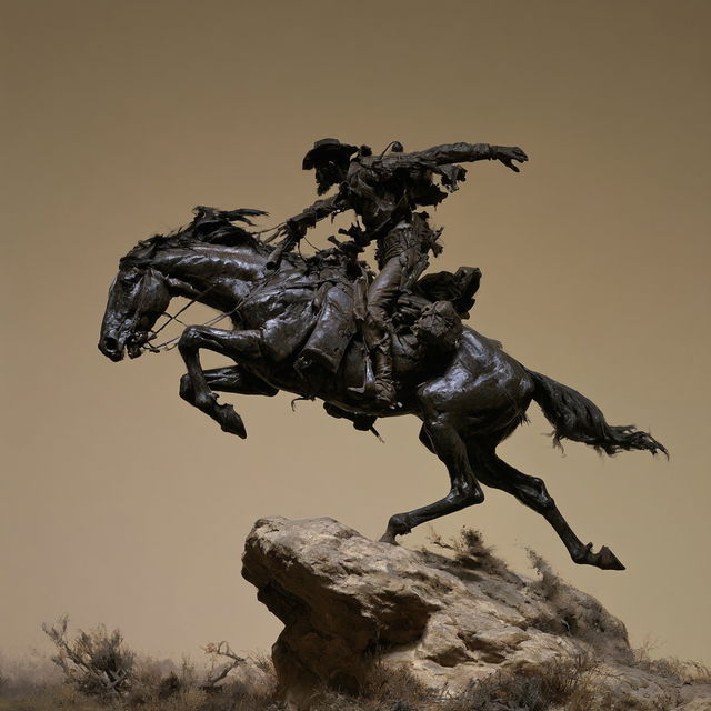 Frederic Remington style, Midjourney V8.2, render 3 of 4