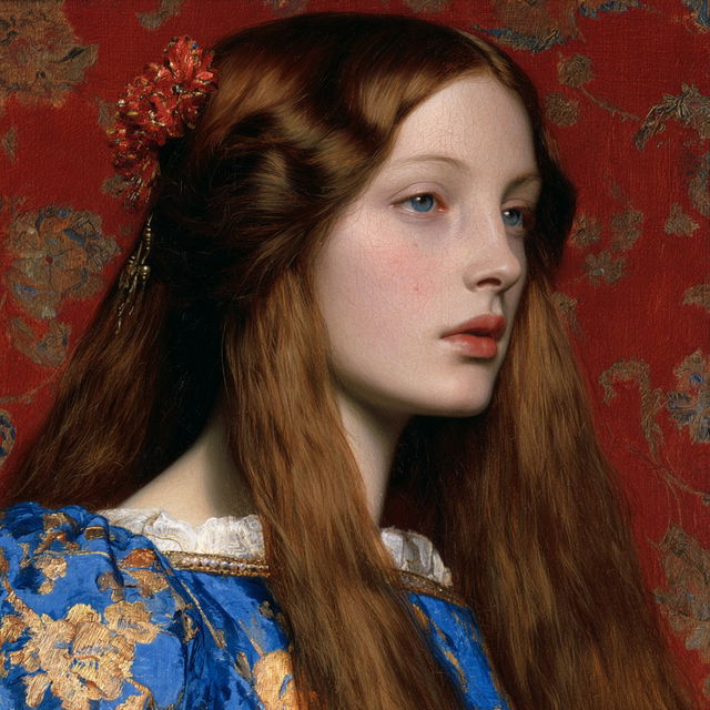Frederic William Burton style, Midjourney V8.2, render 2 of 4