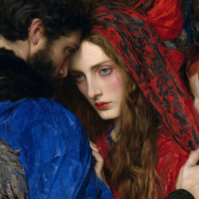 Frederic William Burton style, Midjourney V8.2, render 4 of 4