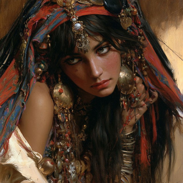 Frederick Arthur Bridgman style, Midjourney V8.2, render 2 of 4
