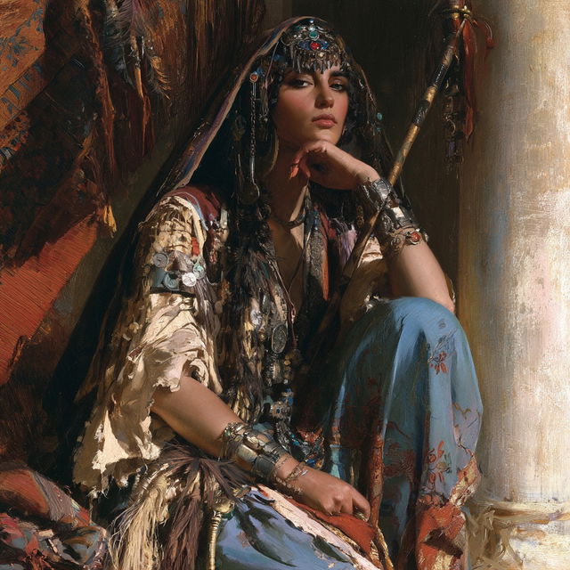 Frederick Arthur Bridgman style, Midjourney V8.2, render 4 of 4