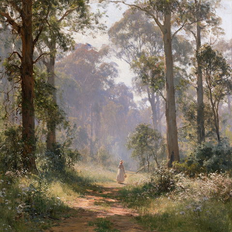Frederick McCubbin style (Painters), Midjourney V8.2
