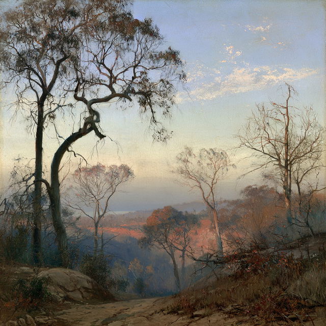 Frederick McCubbin style, Midjourney V8.2, render 4 of 4
