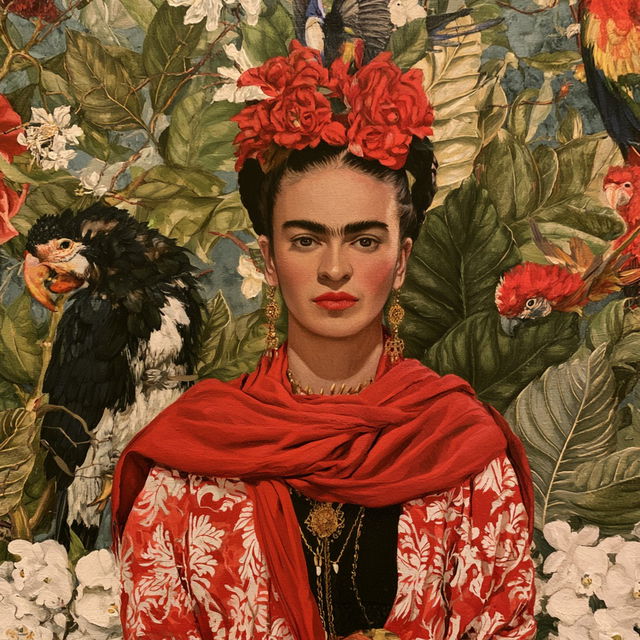 Frida Kahlo style, Midjourney V8.2, render 4 of 4