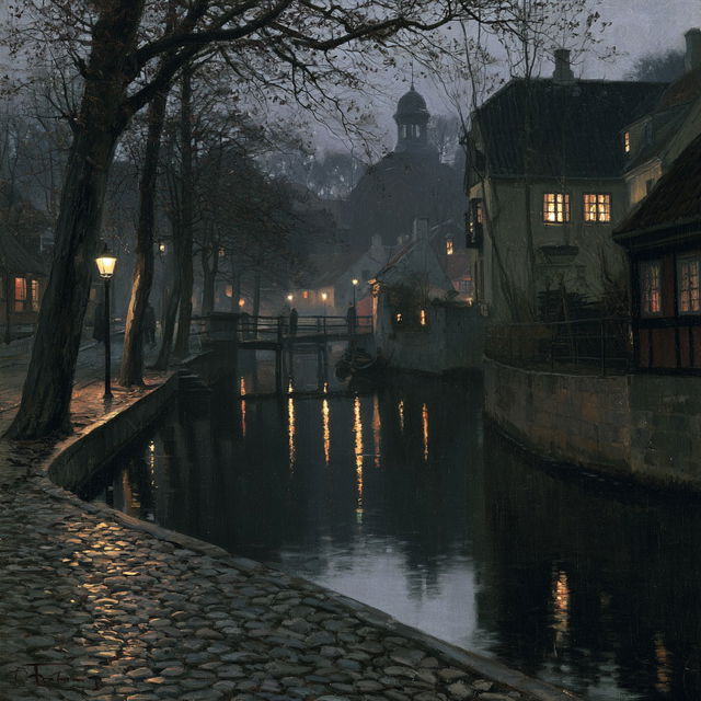 Frits Thaulow style, Midjourney V8.2, render 3 of 4
