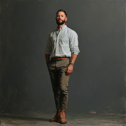 Full body height portrait style (Techniques), Midjourney V8.2