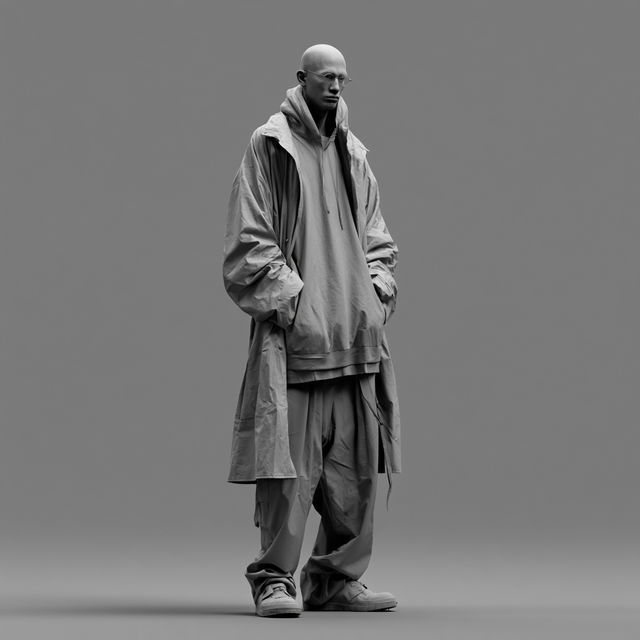 Full body-height view style, Midjourney V8.2, render 4 of 4