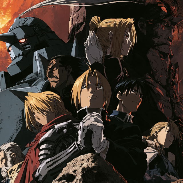 Fullmetal Alchemist style, Midjourney V8.2, render 2 of 4