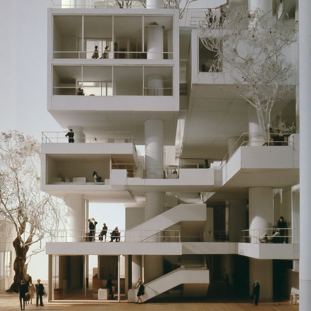 Fumihiko Maki style, Midjourney V8.2, render 2 of 4