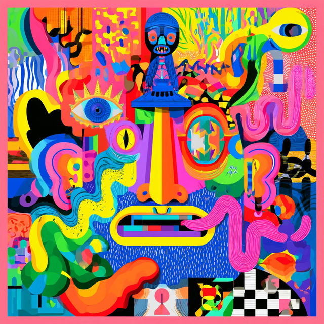 Funk art style, Midjourney V8.2, render 1 of 4