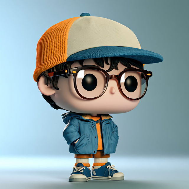 Funko Pop style, Midjourney V8.2, render 2 of 4