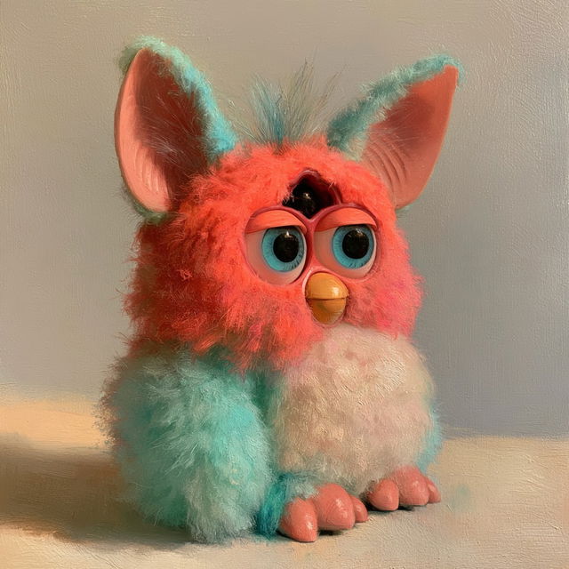 Furby style, Midjourney V8.2, render 4 of 4