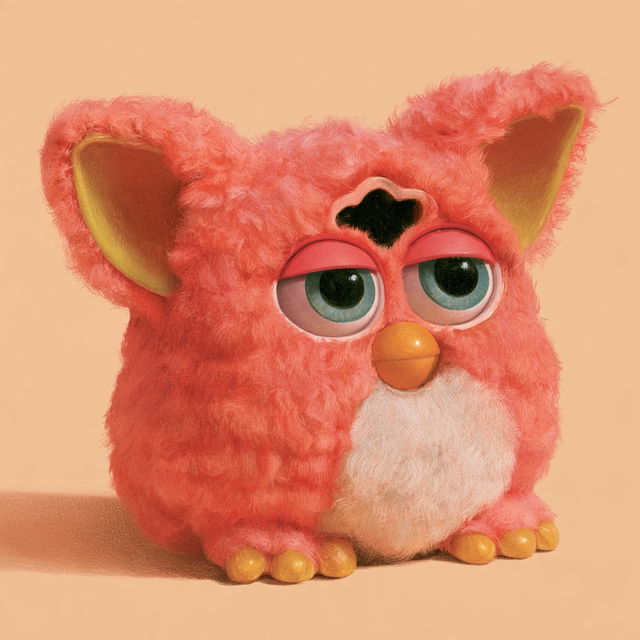 Furby style, Midjourney V8.2, render 3 of 4