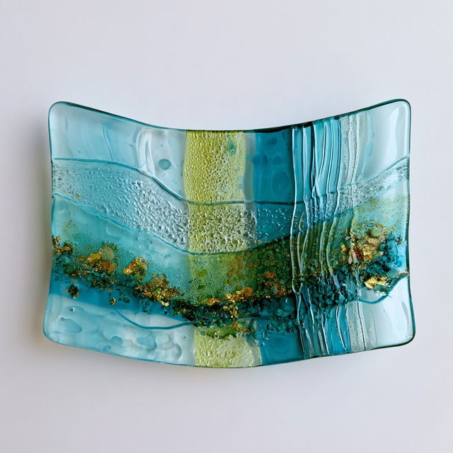Fused glass style, Midjourney V8.2, render 2 of 4