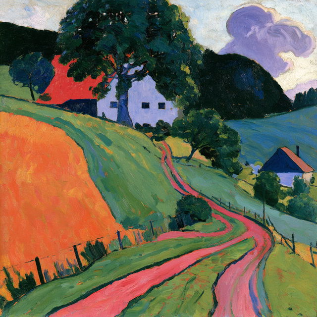Gabriele Munter style, Midjourney V8.2, render 2 of 4
