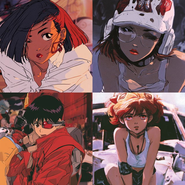Gainax style, Midjourney V8.2, render 4 of 4