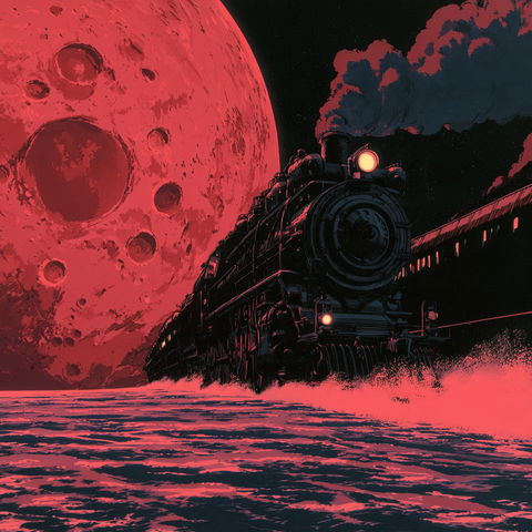 Galaxy Express 999 style (Titles), Midjourney V8.2
