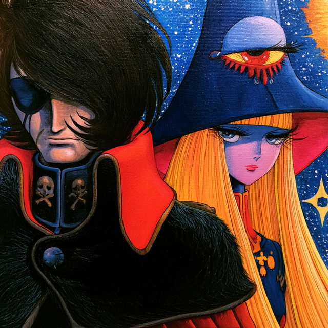Galaxy Express 999 style, Midjourney V8.2, render 4 of 4