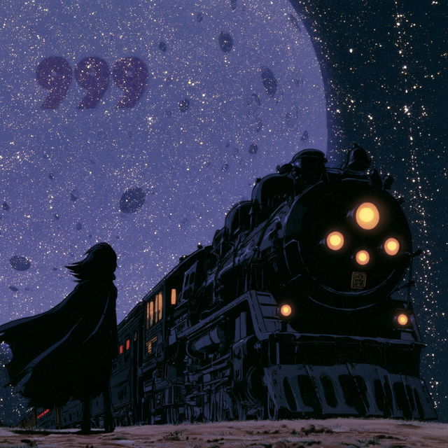 Galaxy Express 999 style, Midjourney V8.2, render 3 of 4