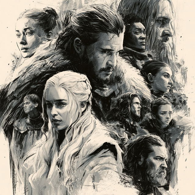 Game of Thrones style, Midjourney V8.2, render 2 of 4